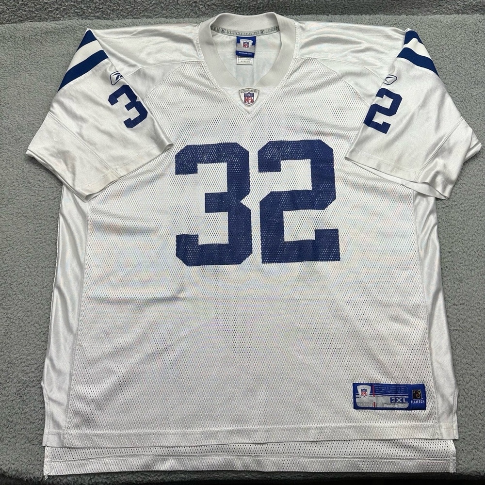 Reebok NFL 7009A Mens 3XL #32 Edgerrin James Indianapolis Colts Football‎ Jersey